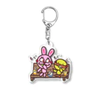 BBTAMAの仲良し～♪うさぴよ Acrylic Key Chain