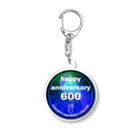 💖宇宙整体♪🌈♪こころからだチャンネル♪💖のhappy anniversary VOL600 standFM HeartBODY channel Acrylic Key Chain