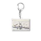 LaLaLa KIDS Creators' Shopの【ANN】龍に乗った少年 Acrylic Key Chain