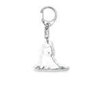 いっしょのホワイトテリア　キーホルダー用 Acrylic Key Chain