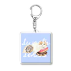 m.うちの子イラストのアクゥちゃん✳︎ sweets series Acrylic Key Chain