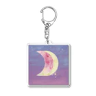 Orange Gum Shopのpeach moon Acrylic Key Chain