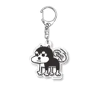 オムッチーのしっぽ振りふり黒柴ゴンちゃん Acrylic Key Chain