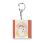 くまきち＠kyonyamamotoの猫天使シリーズ 「ポピー」 Acrylic Key Chain