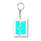 ねぎとろ本店のしゅわしゅわクリームソーダ Acrylic Key Chain