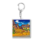 GALLERY misutawoのフランス ロクロナンの街角 Acrylic Key Chain