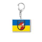 「楽がき工房」１号店　rakugakikoubou のSAVE UKRAINE セーブ　ウクライナ　3.1.2 Acrylic Key Chain