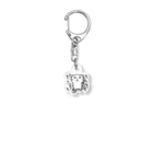 moimoiのしろねこ Acrylic Key Chain