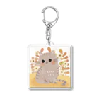 NAKAYUKAのお店のミルクティーの子猫 Acrylic Key Chain