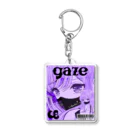 loveclonesのPURPLE GAZE 0571 ガーリーマガジン 目ヂカラ強め ギャル Acrylic Key Chain