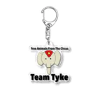 チームTyke グッズショップのTyke's pretty face アクリルキーホルダー