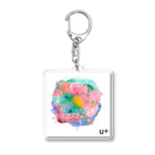 u+のImitation camélia Acrylic Key Chain