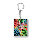 still18 STOREのカラフルロゴ Acrylic Key Chain