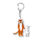 segasworksのトラちゃんとウサギちゃん Acrylic Key Chain