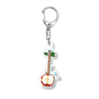 綾錦工房 りこりすのりんご飴三味線 - 津軽 Acrylic Key Chain