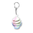 脂身通信Ｚのソフトクリーム（ストロベリーとバニラ）_220904 Acrylic Key Chain