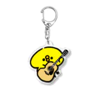 ぴよたそ商店のアコースティックギターを持つひよこ Acrylic Key Chain