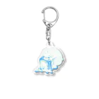 kokeikoccoの暑さを凌ぐしろくまくん Acrylic Key Chain