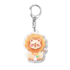 Yukie Shiratori (しらとり ゆきえ)のライオン君とネズミ君 Acrylic Key Chain