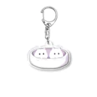 にゃんたまごのもふもふ Acrylic Key Chain