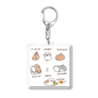 ねこぽよのグッズのお店のうさぎさん週間 Acrylic Key Chain