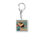 KANEKOの浮世絵風ビーバーズ2 Acrylic Key Chain