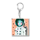 AI ❉ 言葉　　　　　　　　の宇宙服な女子　＃1 Acrylic Key Chain