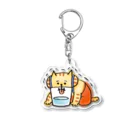 ごろごろにゃんすけのねこらしいにゃんすけ Acrylic Key Chain