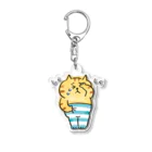 ごろごろにゃんすけのしくしくさん Acrylic Key Chain