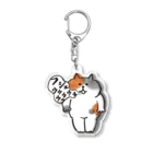 ごろごろにゃんすけのミケさんの限界 Acrylic Key Chain