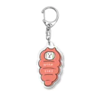 ごろごろにゃんすけのねぶくろ Acrylic Key Chain