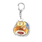 ごろごろにゃんすけのあんぱんラブ Acrylic Key Chain