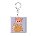 あきたえりの『ピース』(イエローver.) Acrylic Key Chain