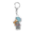 消しゴムはんこ屋おさとのかぼパンちゃん Acrylic Key Chain