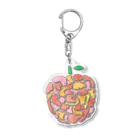 sachipunsukaのおばけリンゴ Acrylic Key Chain