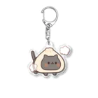 DECORの黒猫　肉まんマンver. Acrylic Key Chain