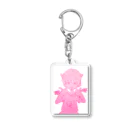 ガノガノ ONLINE STOREのganogano NO-9 あくま＠ピンク Acrylic Key Chain