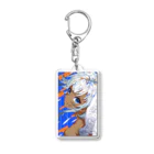 amewの💙🧡🤍 Acrylic Key Chain