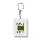 いつもの「ねこ」のネコブック✖️→エコバッグ◯ Acrylic Key Chain