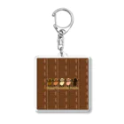 momoのHappy Chocolate Panda Acrylic Key Chain