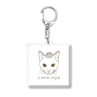 ハンサムシックな猫アクセサリー　Laco-nyaのラコにゃ Acrylic Key Chain