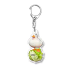 callduck_peichan2のレタス乗りぺーちゃん Acrylic Key Chain