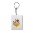 雨宿り猫。byあまねこのねこぱふぇ Acrylic Key Chain