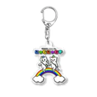 🌈にゃむにゃむず🌈byスーパーYAKKO先生のレインボーにゃむにゃむず Acrylic Key Chain