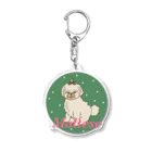 Hinanochin.shopのa maltese Acrylic Key Chain