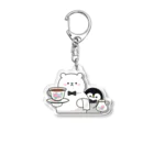 DECORの心くばりペンギン　ウェイトレスさんver. Acrylic Key Chain