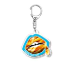 daddy-s_junkfoodsのFRENCH FRIES KISS - BLUE アクリルキーホルダー