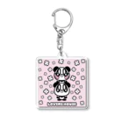 SUPER LOVERS co,ltdのLOVERS HOUSE お花メリーアンドケン　ピンク Acrylic Key Chain