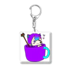 娘のオリジナル イラストのニャンパー Acrylic Key Chain