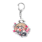 雪原ゆき ໒꒱ VtuberのLOVE♡ゆきはらまんじゅう Acrylic Key Chain